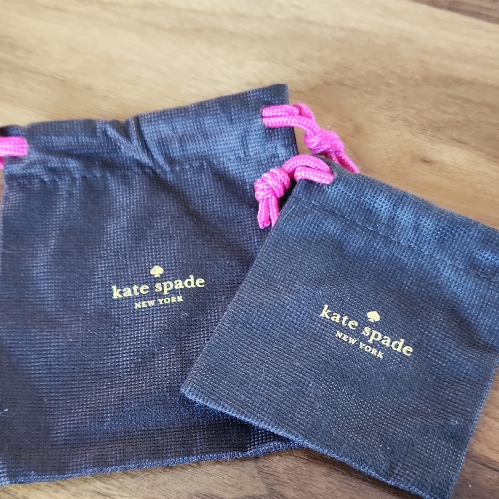 Kate Spade Pouch Set with Pink Drawstring